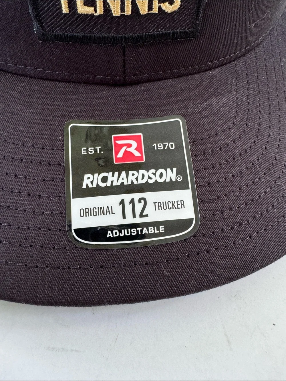 NWT Wake Forest Tennis ACC Richardson 1112 Trucker Hat Black Snap Back